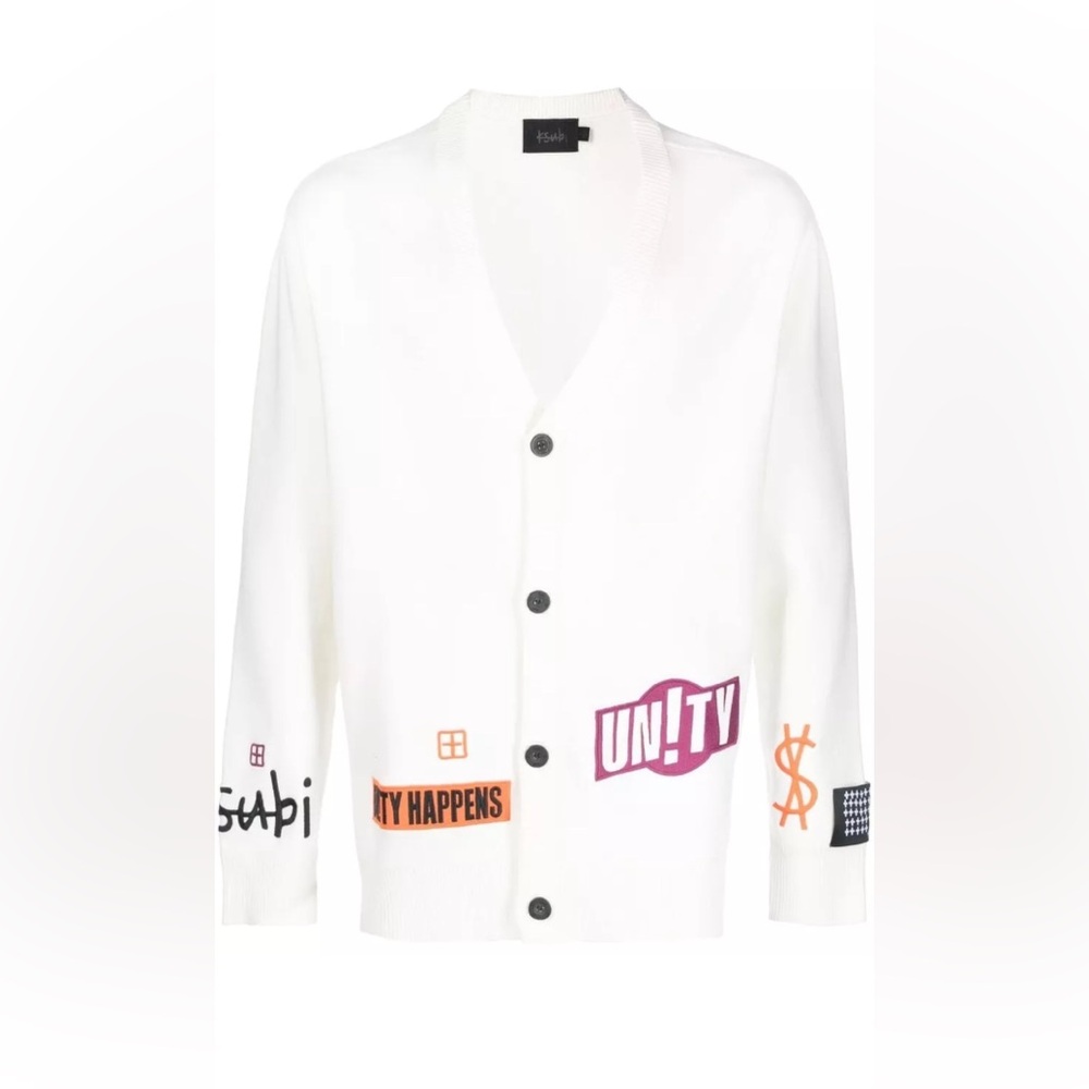 Ksubi Collective Cardigan White 2XL NWT $345 - Picture 5 of 6